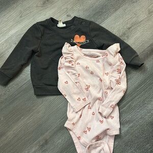 Valentines Day Baby Girl Bundle 6-9 mos